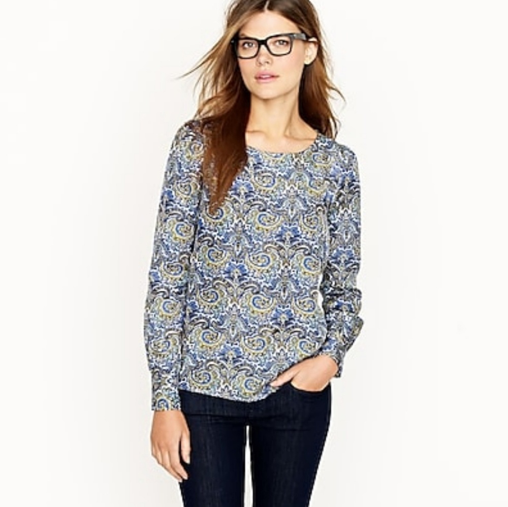 - J.Crew | Talitha Peacock's Paisley Top | S…